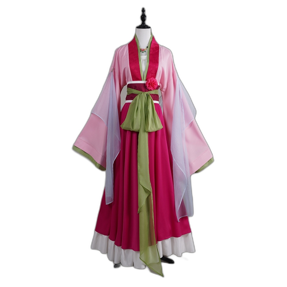 Cat Girl Red Dress Garden Party Cosplay Costume - Anime Character Outfit for Events-Astricos