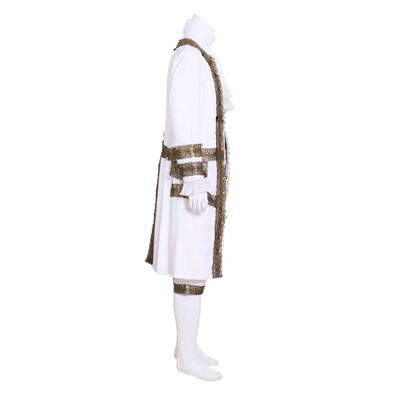 Victorian Steampunk Royal Prince Costume for Men – Elegant Baroque Wedding Suit & Medieval Blazer | Astricos-Astricos