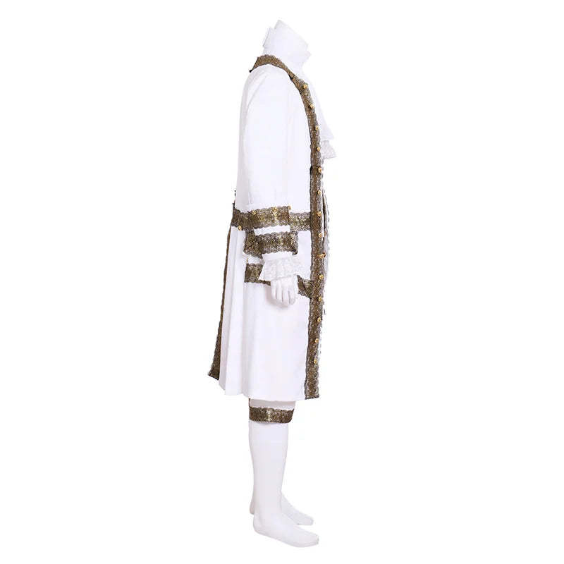 Victorian Steampunk Royal Prince Costume for Men – Elegant Baroque Wedding Suit & Medieval Blazer | Astricos-Astricos