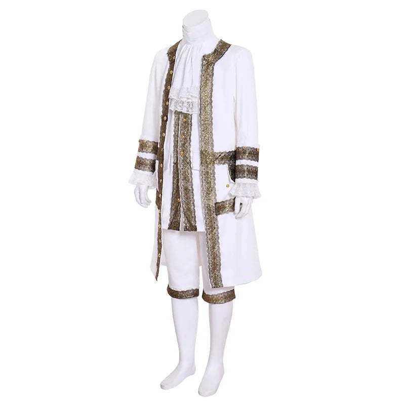 Victorian Steampunk Royal Prince Costume for Men – Elegant Baroque Wedding Suit & Medieval Blazer | Astricos-Astricos