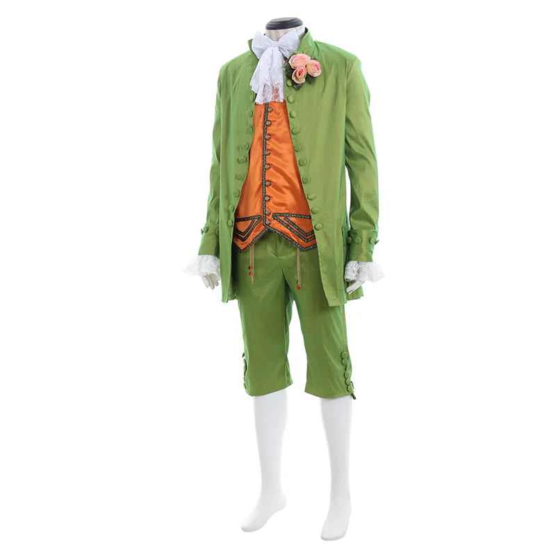 Deluxe Medieval Court Prince Cosplay Costume - Victorian King Suit for Masquerade | Astricos-Astricos