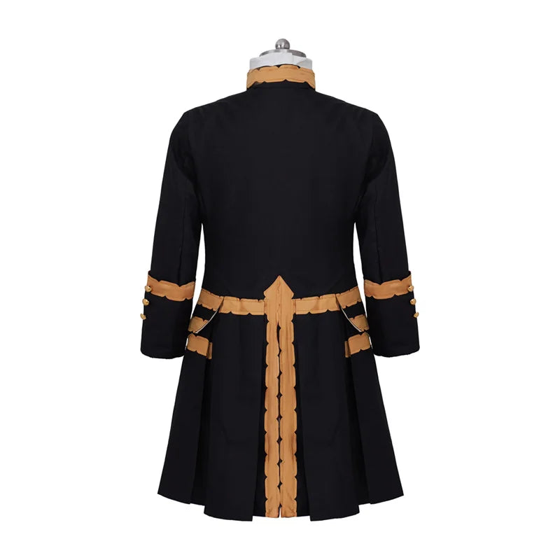 Medieval Men's Victorian Regency Coat & Colonial Officer Uniform - 18th Century Cosplay-Astricos