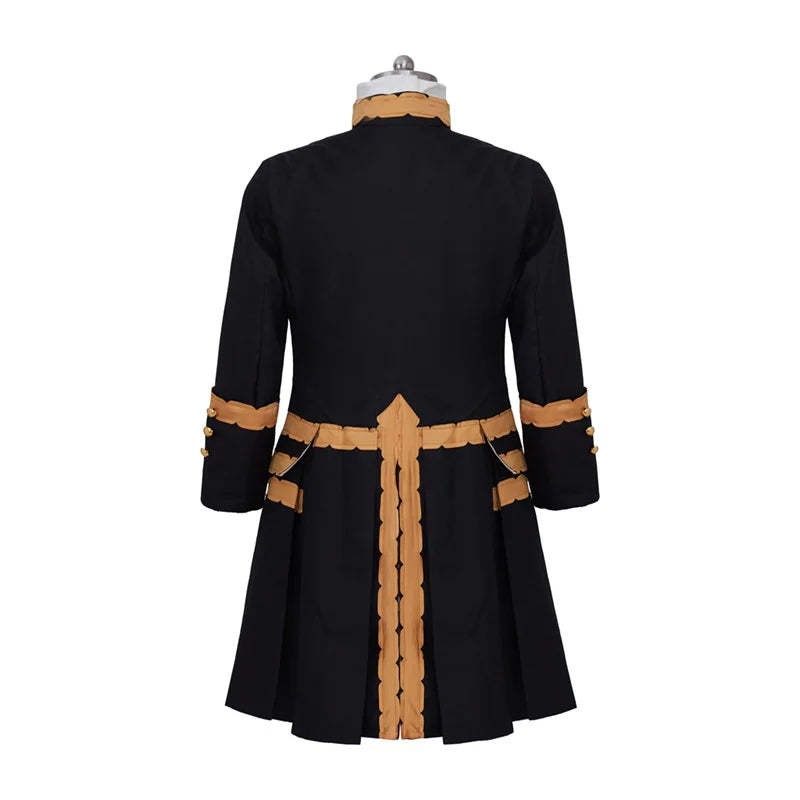 Medieval Men's Victorian Regency Coat & Colonial Officer Uniform - 18th Century Cosplay-Astricos