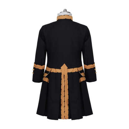Medieval Men's Victorian Regency Coat & Colonial Officer Uniform - 18th Century Cosplay-Astricos