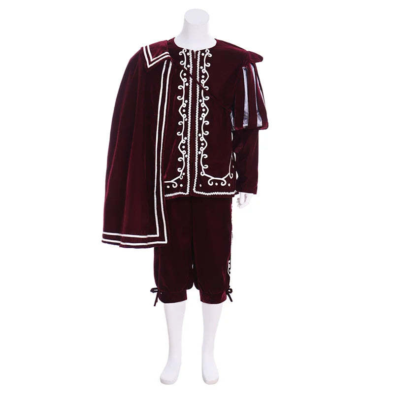 Men’s Medieval Tudor King & Warrior Costume – Elizabethan Knight Cosplay Outfit for Halloween & Renaissance Fairs | Astricos-Astricos