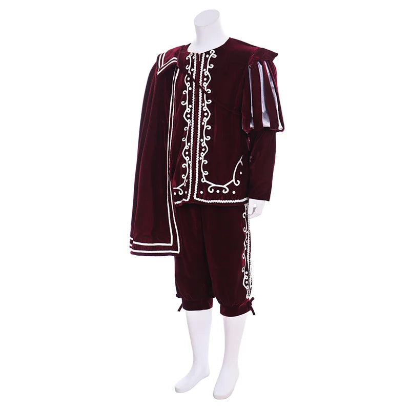 Men’s Medieval Tudor King & Warrior Costume – Elizabethan Knight Cosplay Outfit for Halloween & Renaissance Fairs | Astricos-Astricos