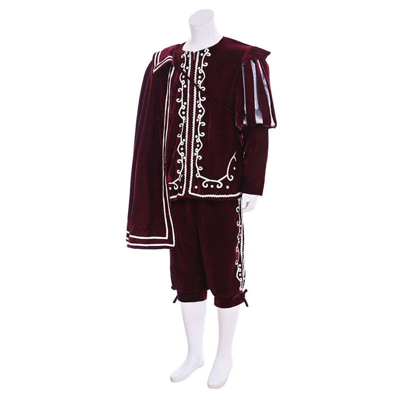 Men’s Medieval Tudor King & Warrior Costume – Elizabethan Knight Cosplay Outfit for Halloween & Renaissance Fairs | Astricos-Astricos