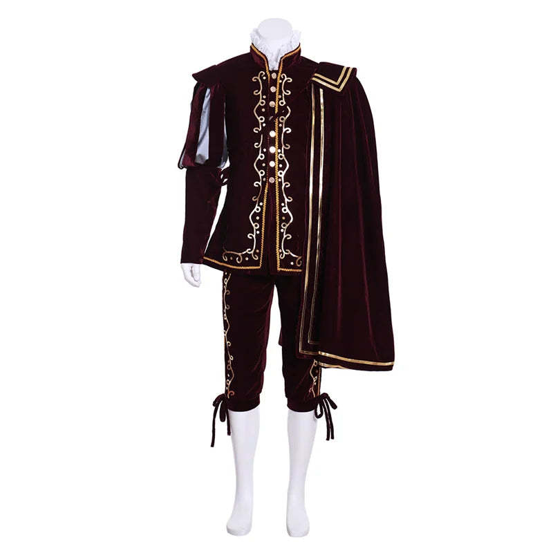 Men’s Medieval Tudor King & Warrior Costume – Tudor Cosplay Outfit for