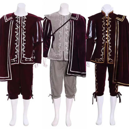 Men’s Medieval Tudor King & Warrior Costume – Elizabethan Knight Cosplay Outfit for Halloween & Renaissance Fairs | Astricos-Astricos