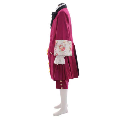 Purple Baroque Men's Suit - Elegant Rococo Medieval Cosplay Costume for Weddings & Parties | Astricos-Astricos