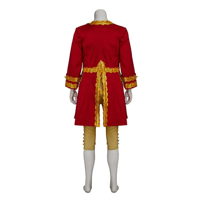 Medieval Prince Edward Cosplay Costume - Victorian Red Baroque Noble Suit for Men | Astricos-Astricos