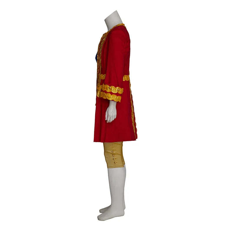 Medieval Prince Edward Cosplay Costume - Victorian Red Baroque Noble Suit for Men | Astricos-Astricos