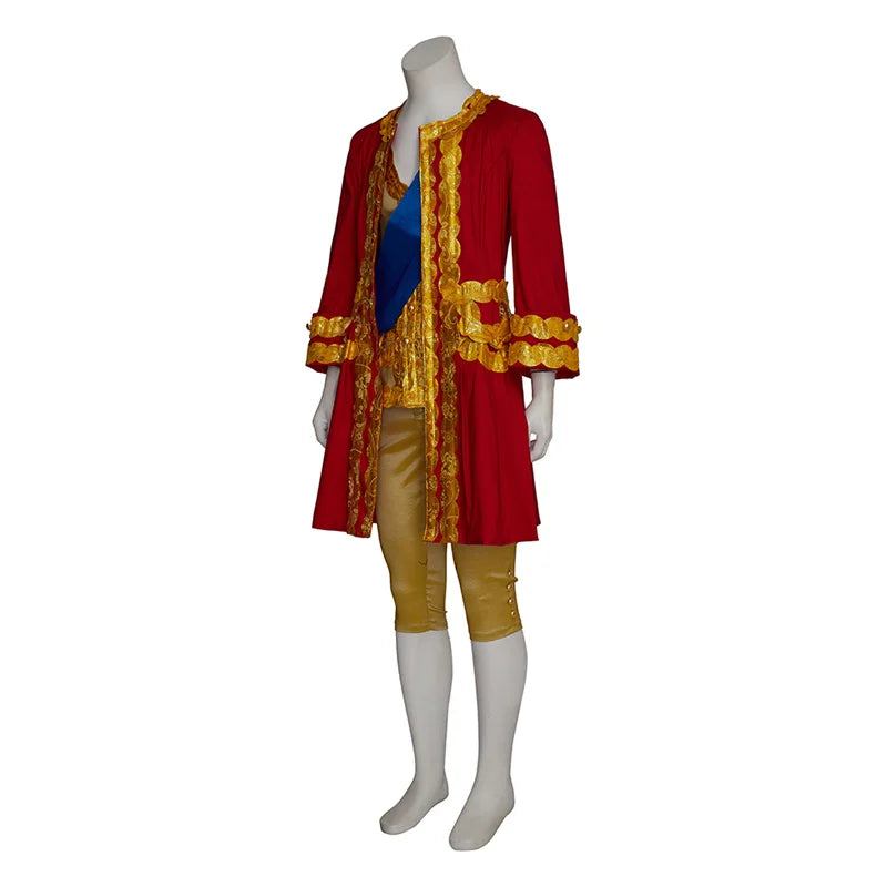 Medieval Prince Edward Cosplay Costume - Victorian Red Baroque Noble Suit for Men | Astricos-Astricos
