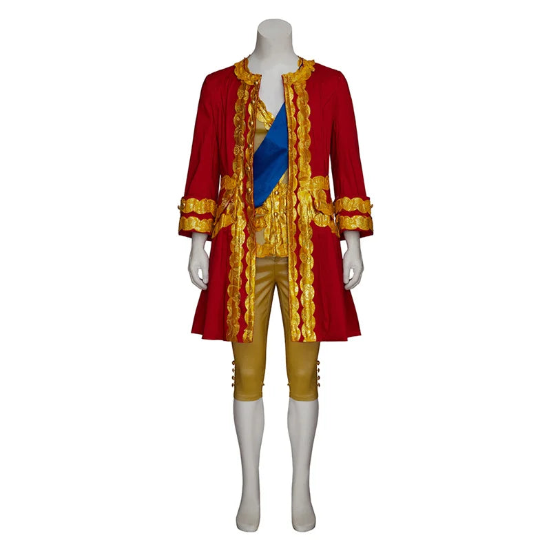 Medieval Prince Edward Cosplay Costume - Victorian Red Baroque Noble Suit for Men | Astricos-Astricos
