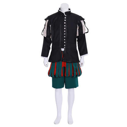 Royal Tudor Victorian Renaissance Costume - King’s Medieval Suit with Cloak for Men | Astricos-Astricos