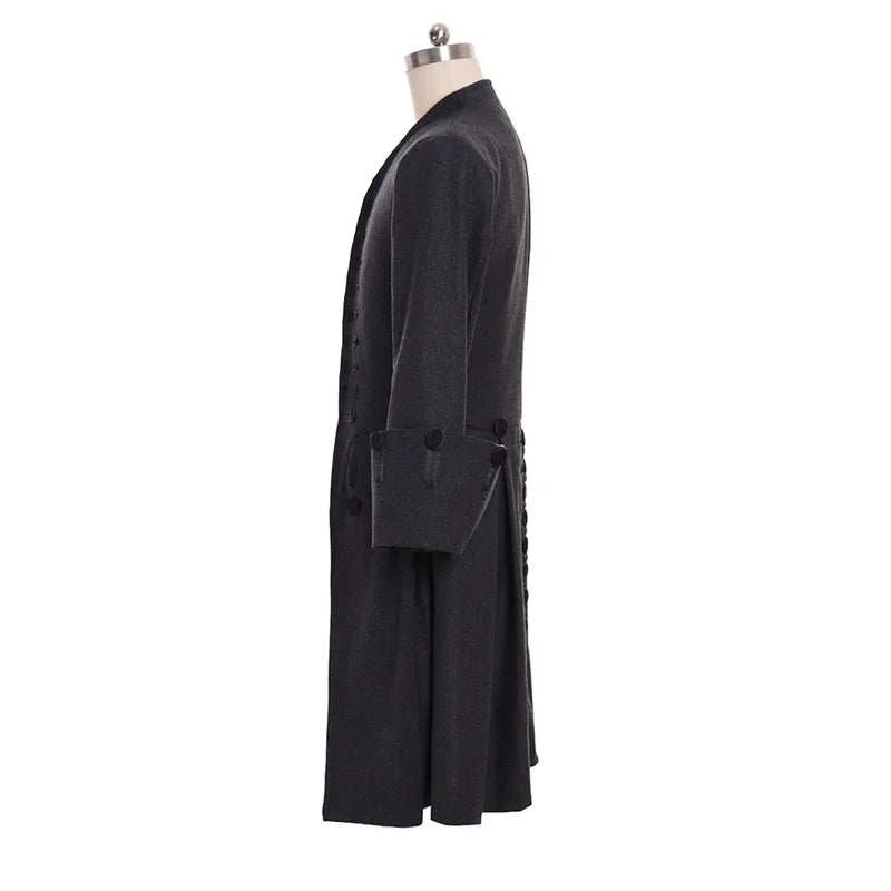 Medieval Victoria Edwardian Steampunk Trench Coat - Vintage Prince Overcoat for Cosplay-Astricos