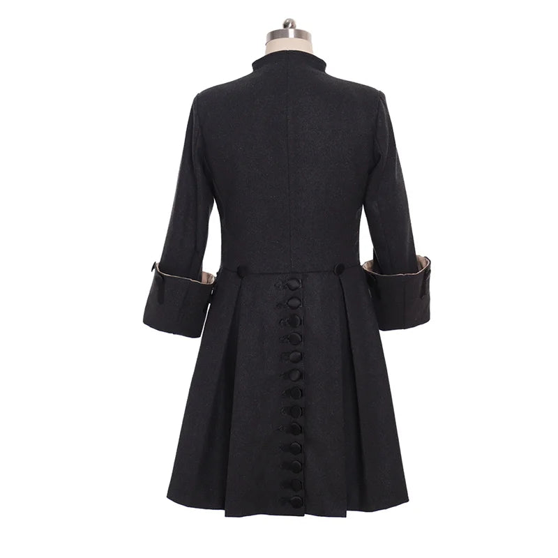 Medieval Victoria Edwardian Steampunk Trench Coat - Vintage Prince Overcoat for Cosplay-Astricos