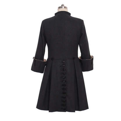 Medieval Victoria Edwardian Steampunk Trench Coat - Vintage Prince Overcoat for Cosplay-Astricos
