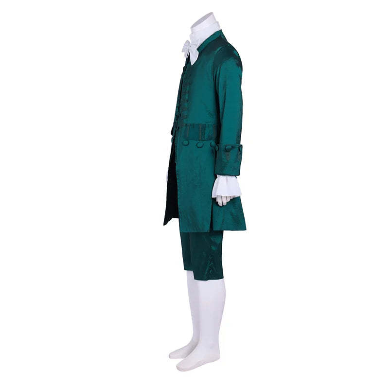 18th Century Colonial Uniform Set for Men - Medieval Regency Knight Vest Costume | Astricos-Astricos