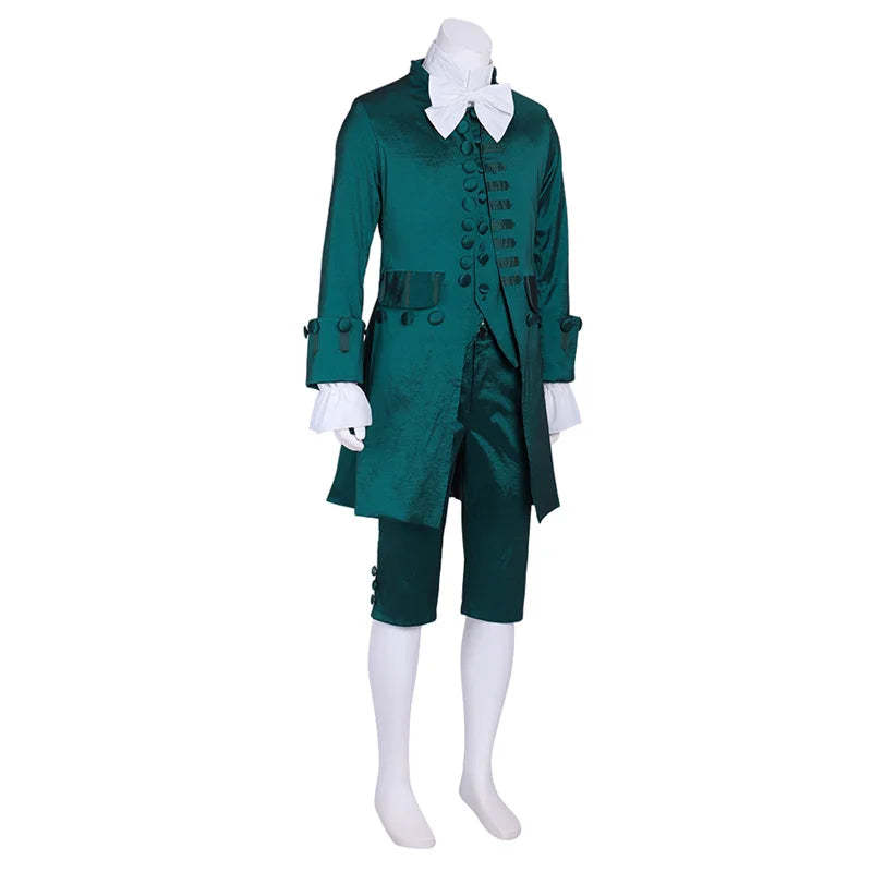 18th Century Colonial Uniform Set for Men - Medieval Regency Knight Vest Costume | Astricos-Astricos
