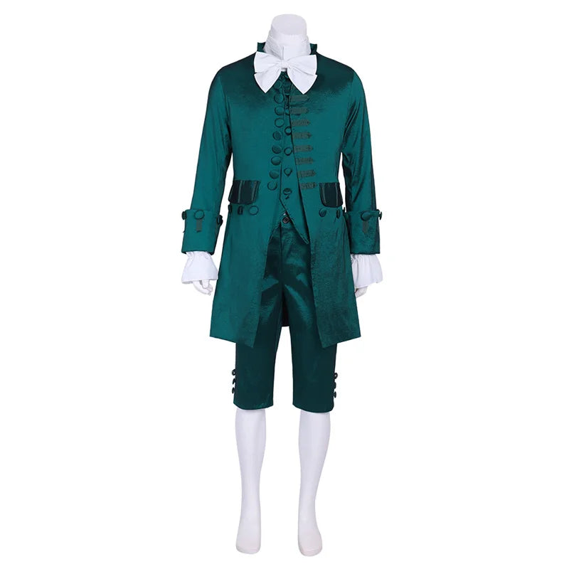 18th Century Colonial Uniform Set for Men - Medieval Regency Knight Vest Costume | Astricos-Astricos