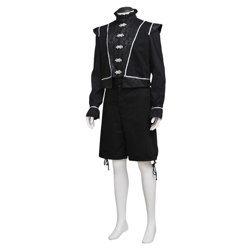 Men’s Medieval Renaissance Costume - Vintage Noble Cosplay Suit for Halloween & Carnival | Astricos-Astricos