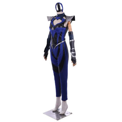 Mortal Kombat 11 Kitana Kahn Cosplay Costume with Face Mask | Princess Kitana Outfit for Women-Astricos