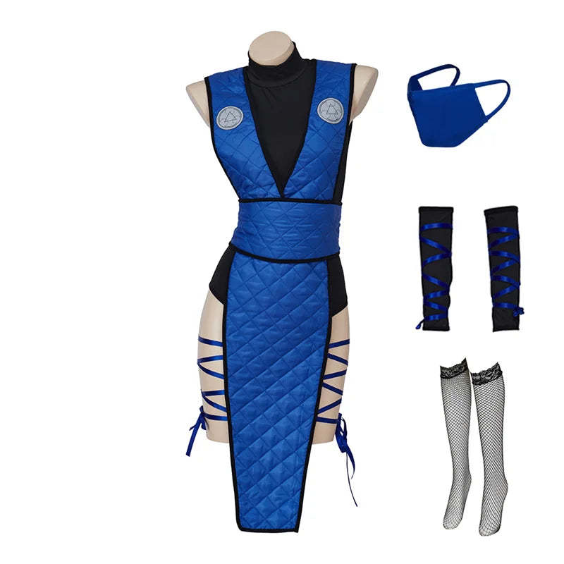 Mortal Kombat Women's Cosplay Costume | Anime Game Role Play Outfit for Halloween & Parties-Astricos