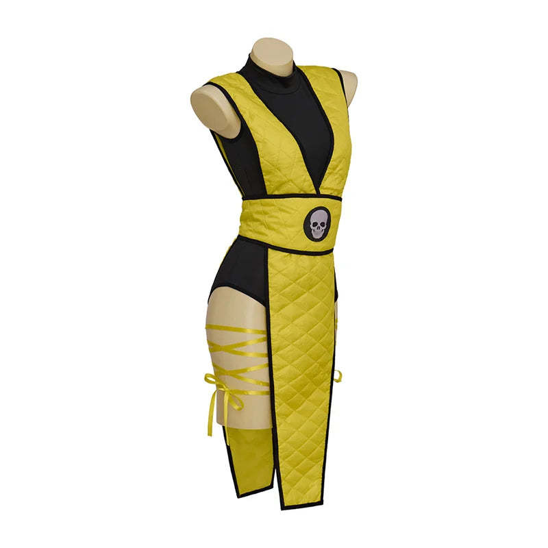 Mortal Kombat Women's Cosplay Costume | Anime Game Role Play Outfit for Halloween & Parties-Astricos