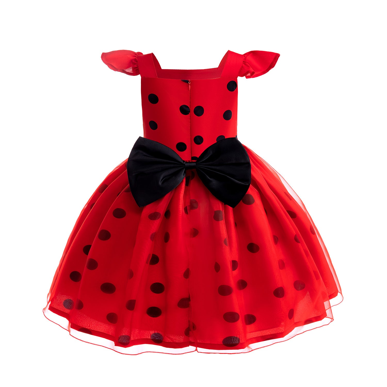 French Ladybug Cosplay Dress for Kids - Adorable Role Play Costume