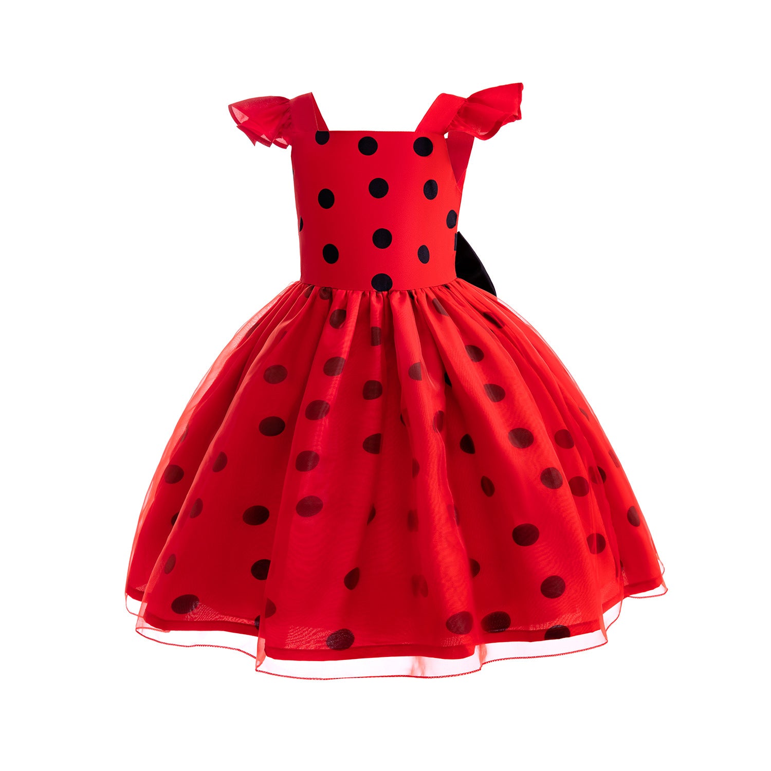 French Ladybug Cosplay Dress for Kids - Adorable Role Play Costume