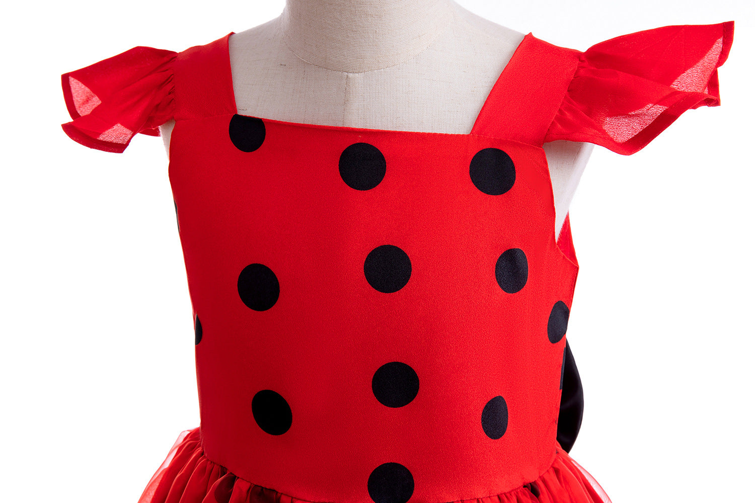 French Ladybug Cosplay Dress for Kids - Adorable Role Play Costume