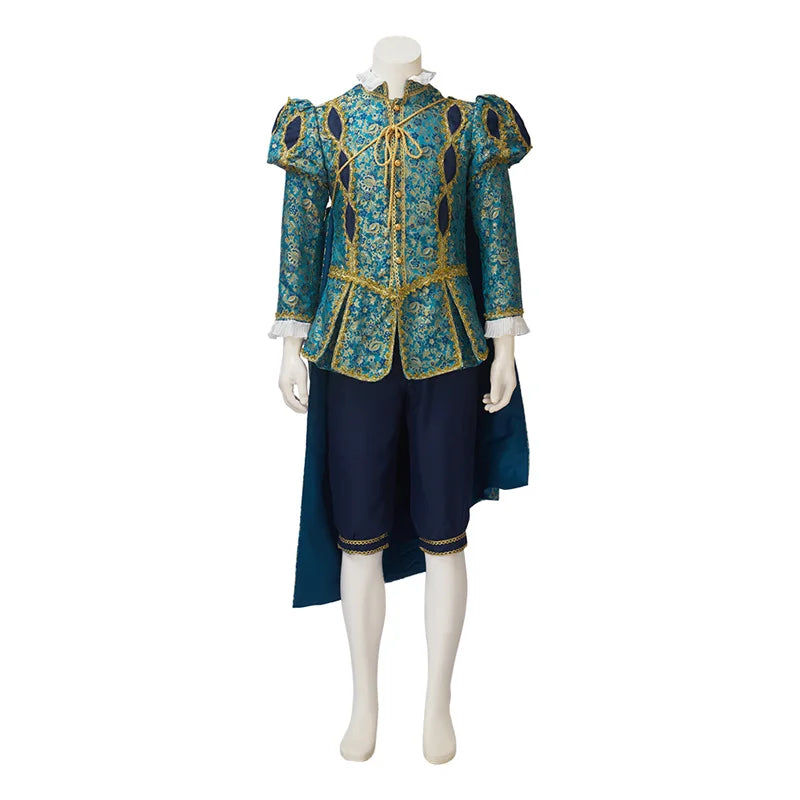 Tudor King & Nobleman Cosplay Costume - Medieval Renaissance Prince Outfit with Cloak | Astricos-Astricos