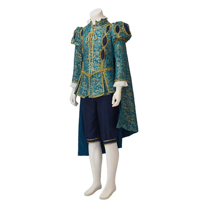 Tudor King & Nobleman Cosplay Costume - Medieval Renaissance Prince Outfit with Cloak | Astricos-Astricos
