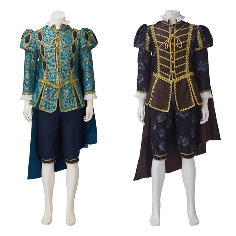 Tudor King & Nobleman Cosplay Costume - Medieval Renaissance Prince Outfit with Cloak | Astricos-Astricos