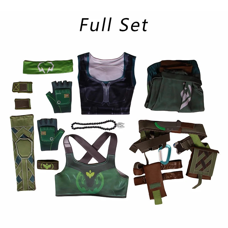 Valorant Skye Cosplay Costume - Trailblazer Skye Agent Women Punk Uniform for Halloween & Party-Astricos