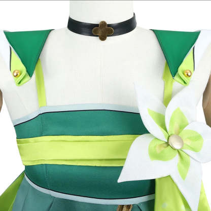 Wuthering Waves Verina Cosplay Costume - Spectro Congenital Resonator Green Dress for Women-Astricos