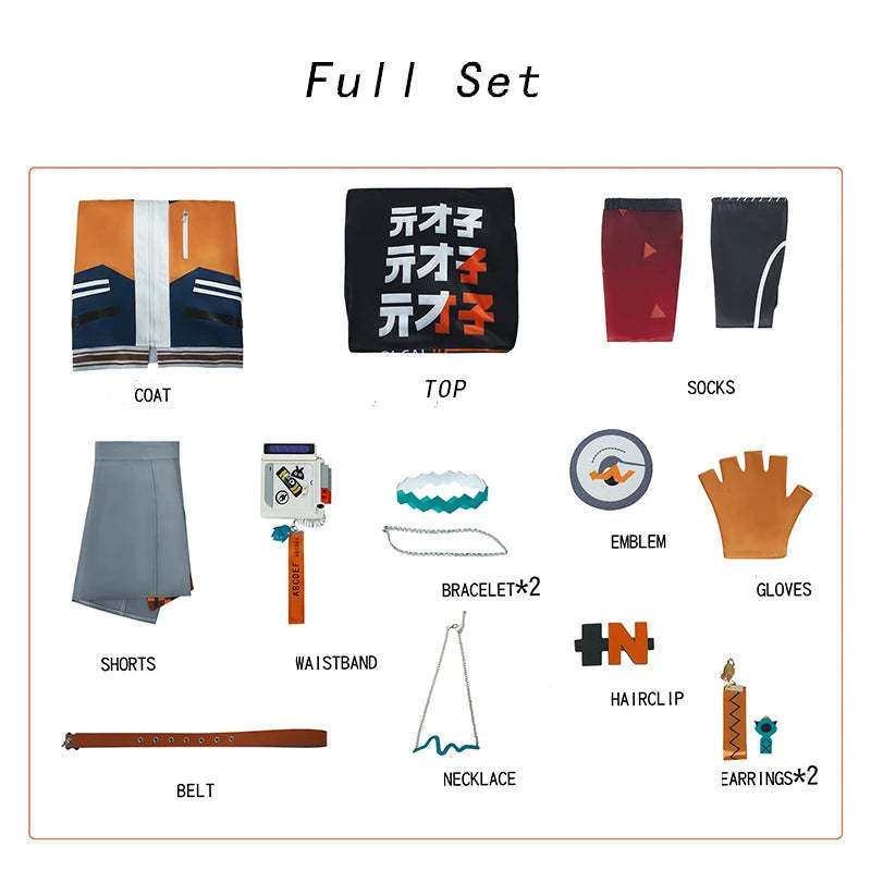 Zenless Zone Zero Belle Cosplay Costume - Female Protagonist Belle Phaethon Agents Uniform-Astricos