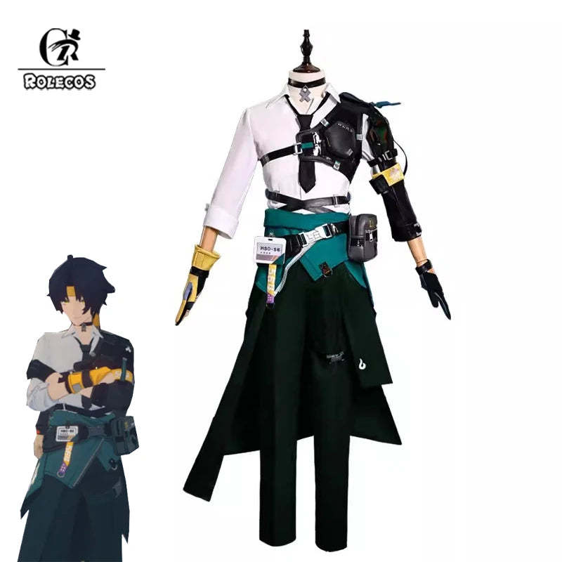 Zenless Zone Zero Harumasa Cosplay Costume - Complete Uniform Set with Headband & Choker for Section 6 Fans-Astricos