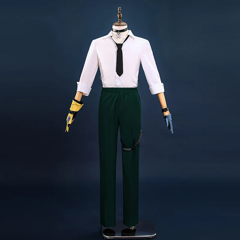 Zenless Zone Zero Harumasa Cosplay Costume - Complete Uniform Set with Headband & Choker for Section 6 Fans-Astricos