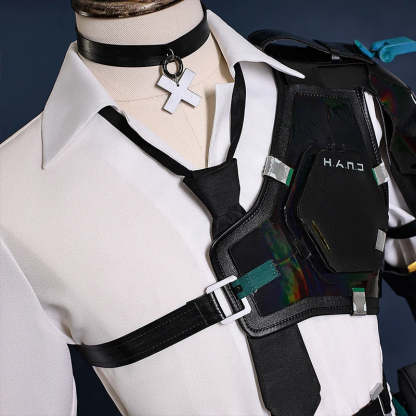 Zenless Zone Zero Harumasa Cosplay Costume - Complete Uniform Set with Headband & Choker for Section 6 Fans-Astricos