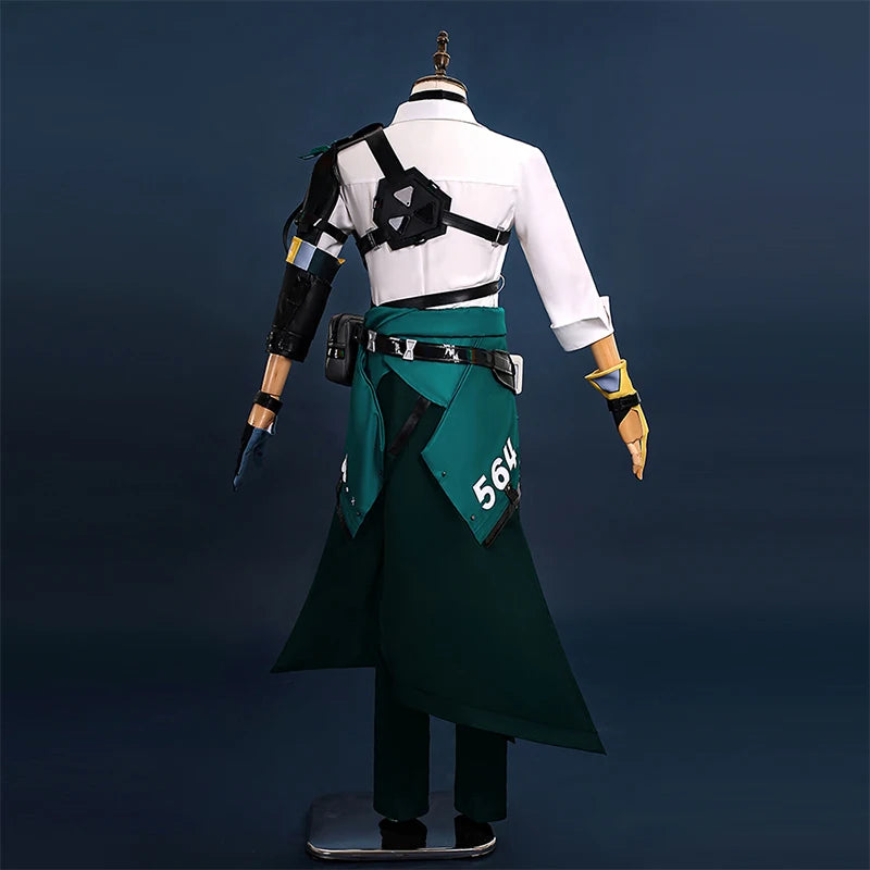 Zenless Zone Zero Harumasa Cosplay Costume - Complete Uniform Set with Headband & Choker for Section 6 Fans-Astricos