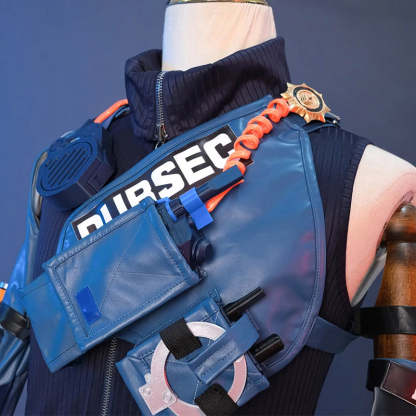 Zenless Zone Zero Seth Lowell Cosplay Costume - Rookie Officer Seth Halloween Party Suit for Men-Astricos