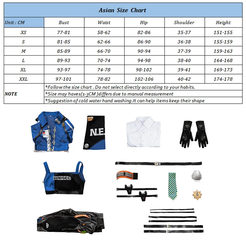 Zhu Yuan Cosplay Costume - Criminal Investigation Leader Uniform from Zenless Zone Zero-Astricos