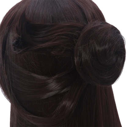 Genshin Impact Beidou Cosplay Wig - 80cm Long Brown Synthetic Hair for Women-Astricos