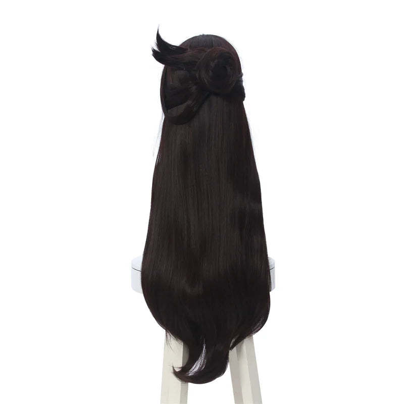 Genshin Impact Beidou Cosplay Wig - 80cm Long Brown Synthetic Hair for Women-Astricos