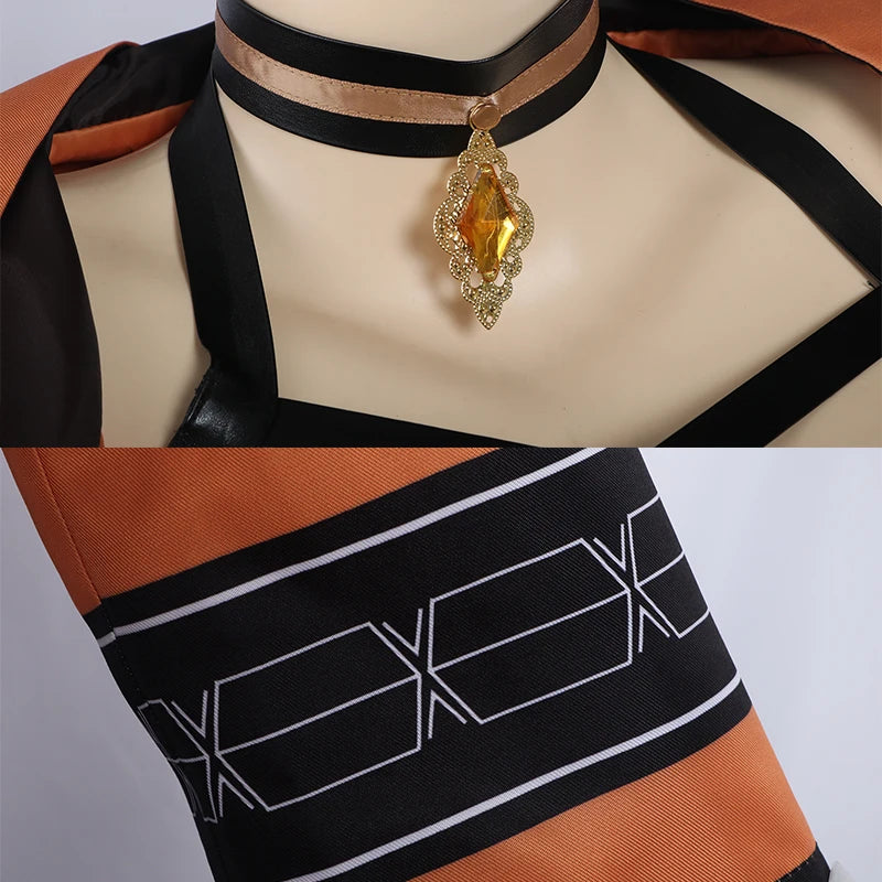 Genshin Impact Navia Cosplay Costume - Sexy Angel Racing Suit with Hat | Astricos-Astricos