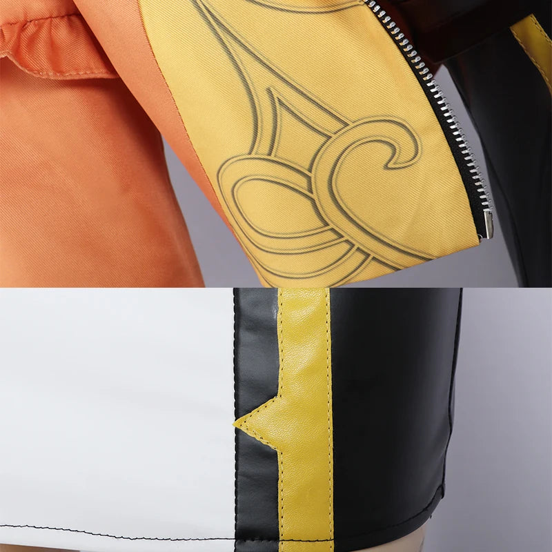 Genshin Impact Navia Cosplay Costume - Sexy Angel Racing Suit with Hat | Astricos-Astricos