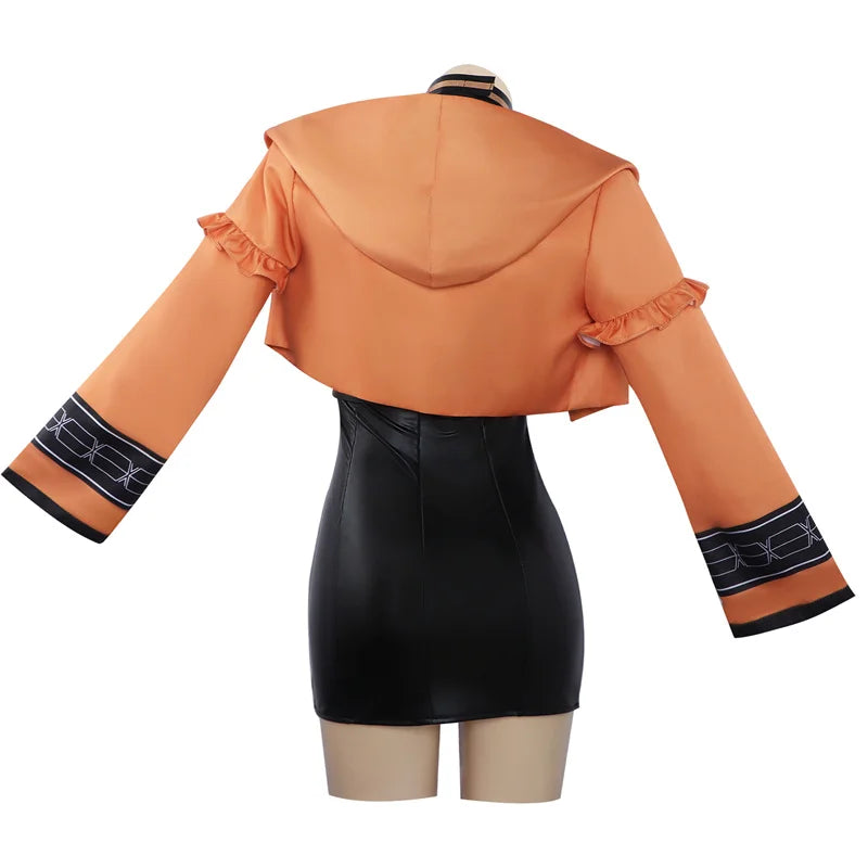 Genshin Impact Navia Cosplay Costume - Sexy Angel Racing Suit with Hat | Astricos-Astricos