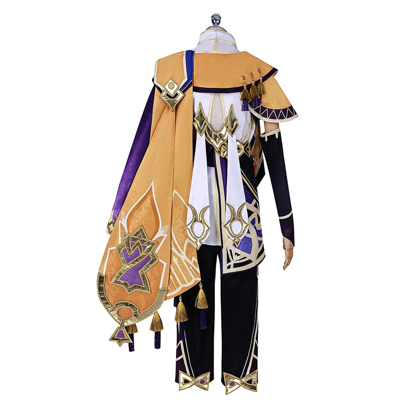 Genshin Impact Sethos Cosplay Costume - Electro Men Halloween & Party Outfit-Astricos